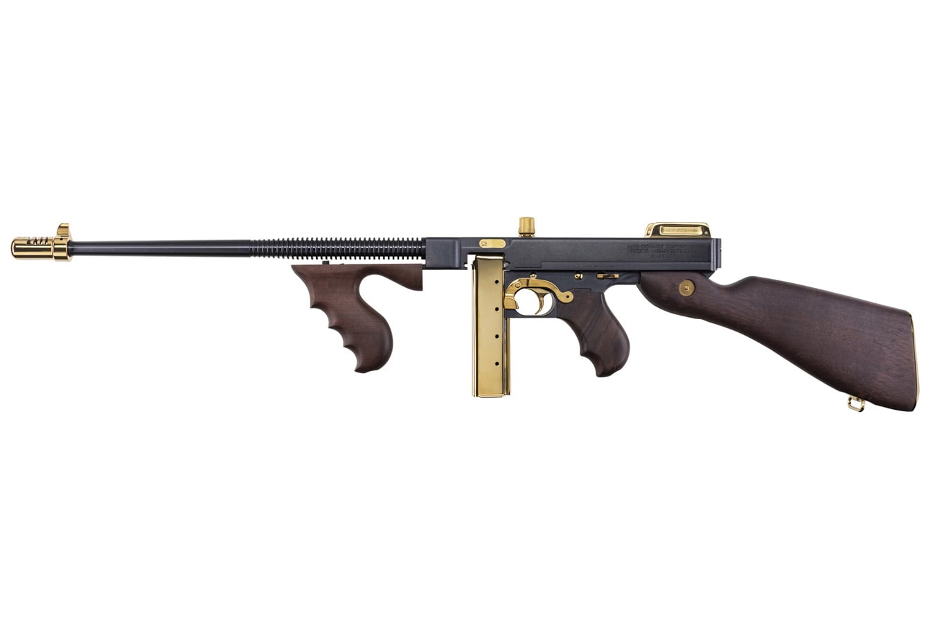 Auto Ordnance 1927A1 Deluxe 45 ACP Rifle with Gold Magazine and Appointments