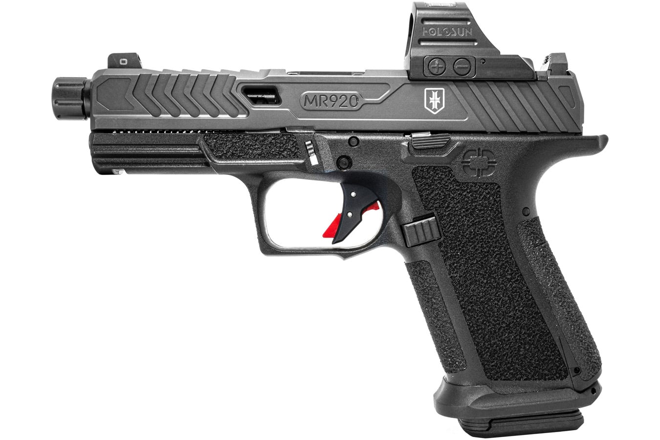 Shadow Systems MR920 War Poet 9mm Pistol with Holosun 507c Red Dot and Threaded Fluted Barrel