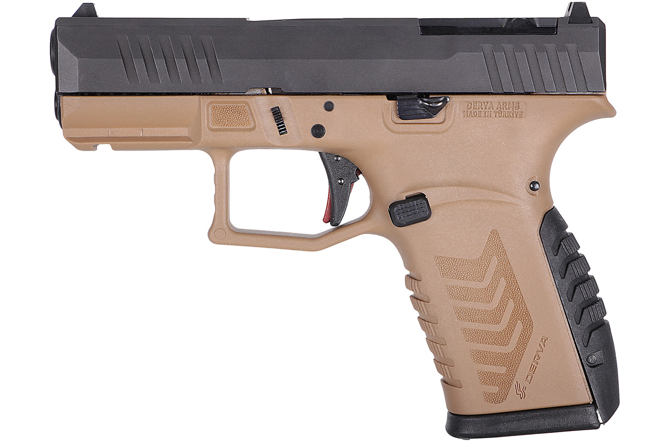 Derya Firearms DY9Z 9mm Pistol with FDE and Black Frame