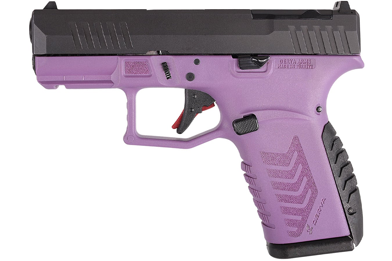 Derya Firearms DY9Z 9mm Pistol with Purple and Black Frame