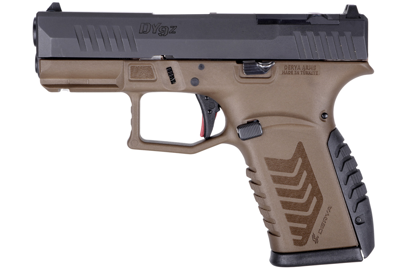 Derya Firearms DY9Z 9mm Pistol with Bronze and Black Frame