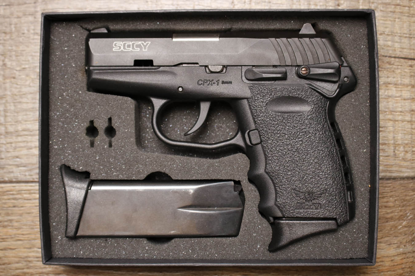 SCCY CPX-1 9mm Police Trade-In Pistol with 2 Magazines and Original Box