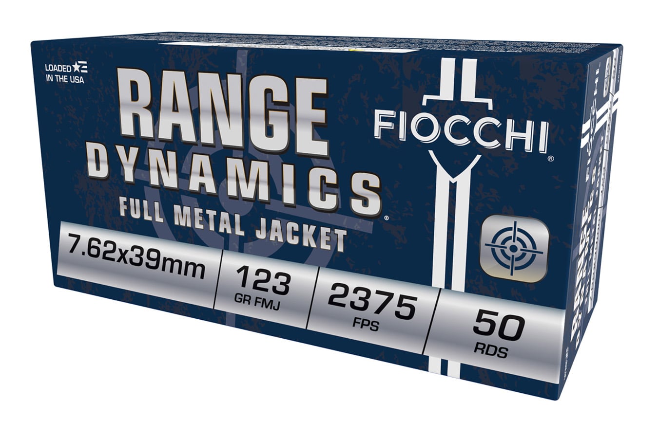 Fiocchi 7.62x39 123 gr FMJ Range Dynamics 50/Box