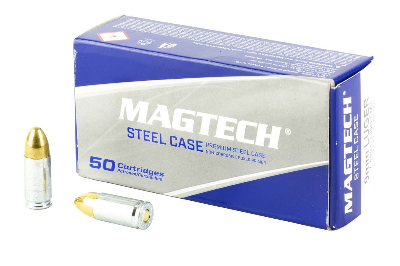 Magtech 9mm Luger 115 gr Steel Case FMJ Target 50/Box