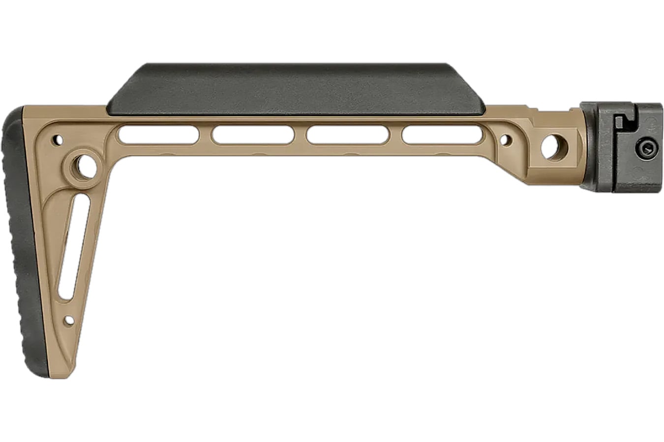 Midwest Industries Minimalistic Side Folding Stock Flat Dark Earth 6061 Aluminum Folding