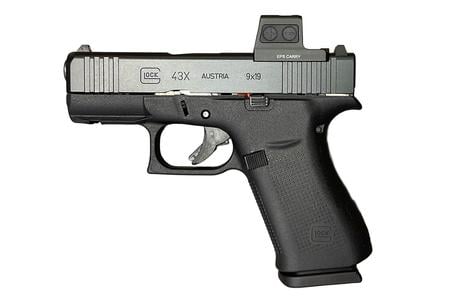 9MM, 3.41` BARREL, GLOCK MARKSMAN BARREL, NDLC FINISH, BLACK, NO FINGER GROOVES,