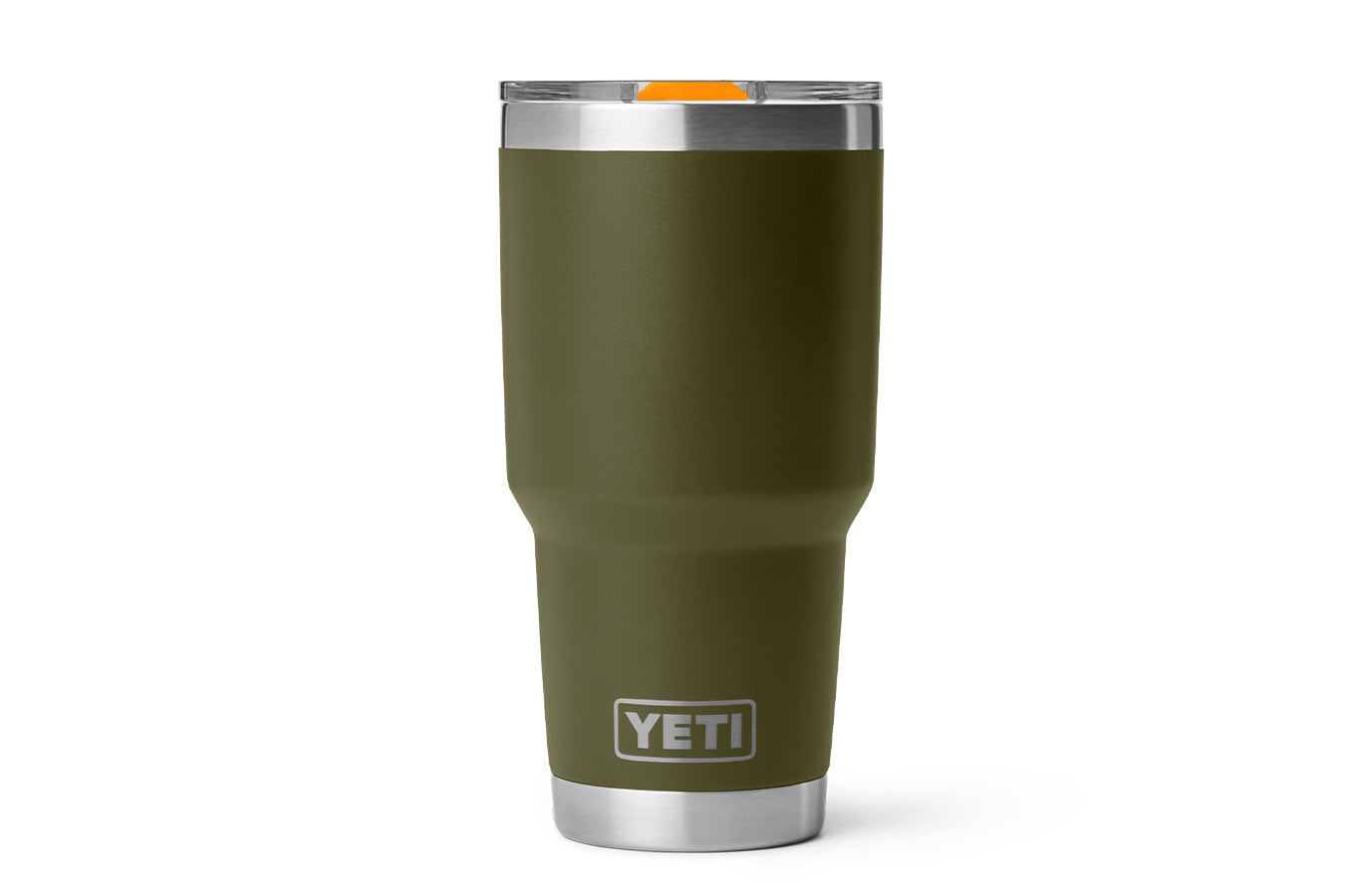 Yeti Coolers Rambler 30 oz Tumbler MagSlider Lid Olive and King Crab Orange