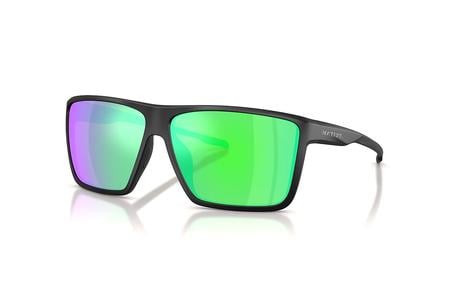 TAVERN XL MATTE BLACK WITH GREEN REFLEX POLARIZED LENSES