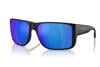 NATIVE EYEWEAR BADLANDS XL MATTE BLACK WITH BLUE REFLEX POLARIZED LENSES