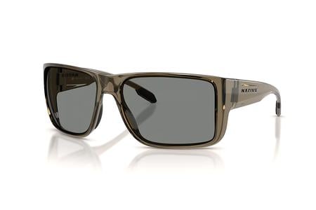 BADLANDS XL SMOKEY QUARTZ WITH GREY POLARIZED LENSES