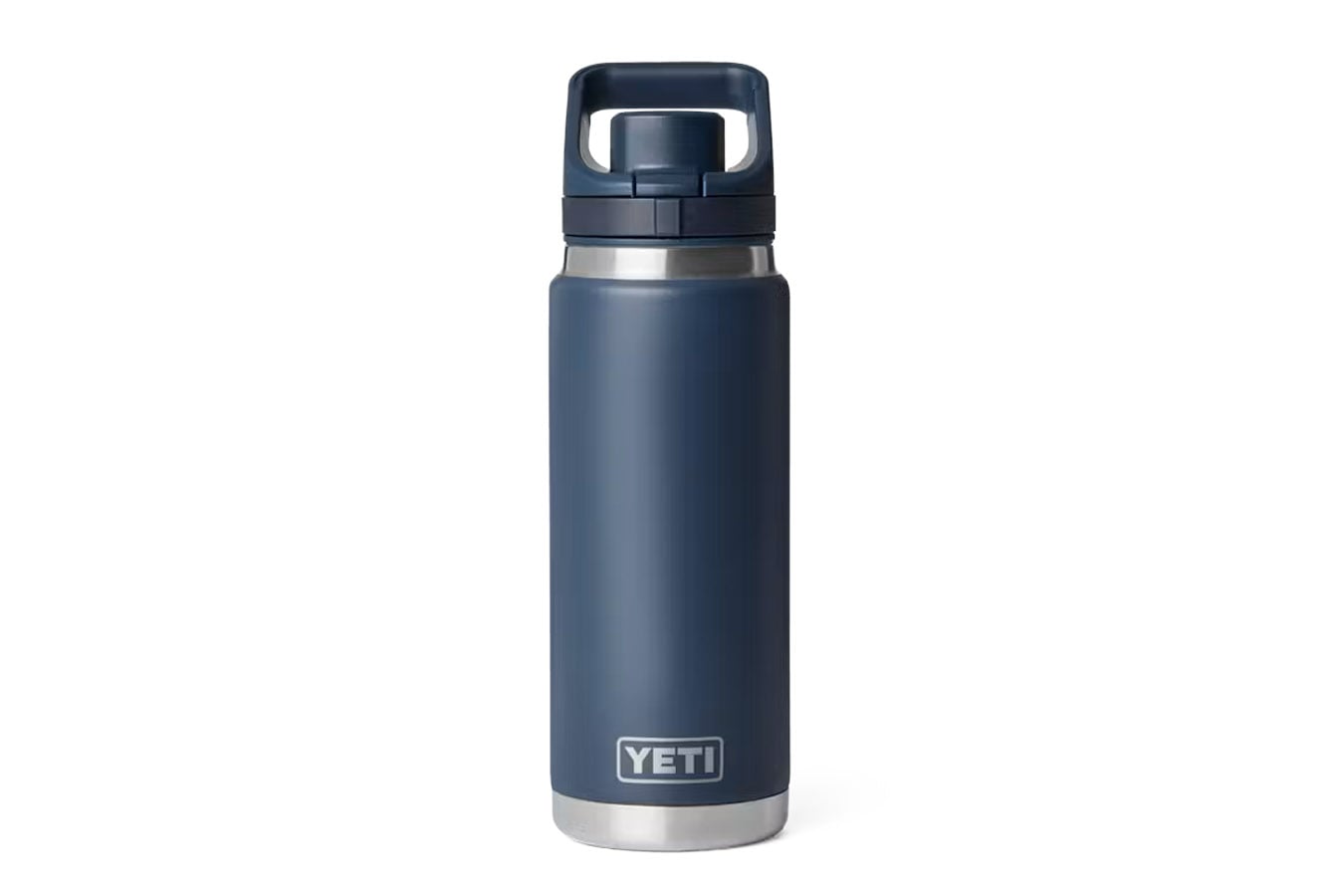 Yeti Coolers Rambler 26 oz Water Bottle with Flip Chug Cap Navy