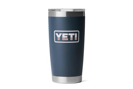 RAMBLER 20 OZ TUMBLER MS NAVY/BADGE