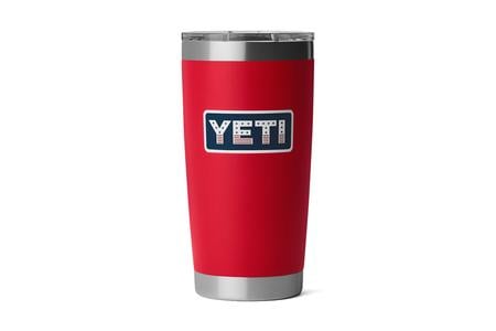 RAMBLER 20 OZ TUMBLER MS RED/BADGE