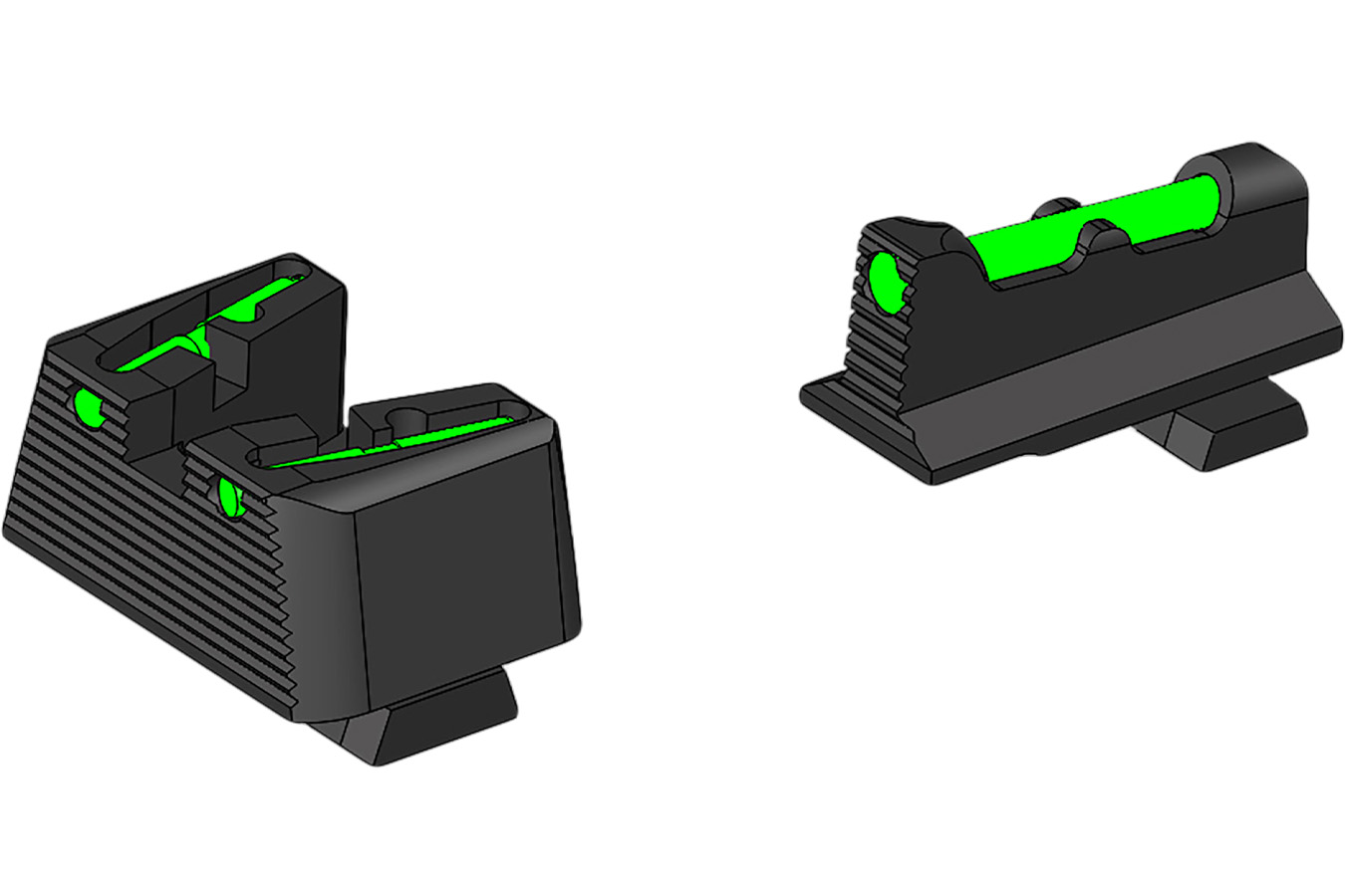 Hi Viz LiteWave Fiber Optic Co-Witness Sight Set for SIG P320/P365