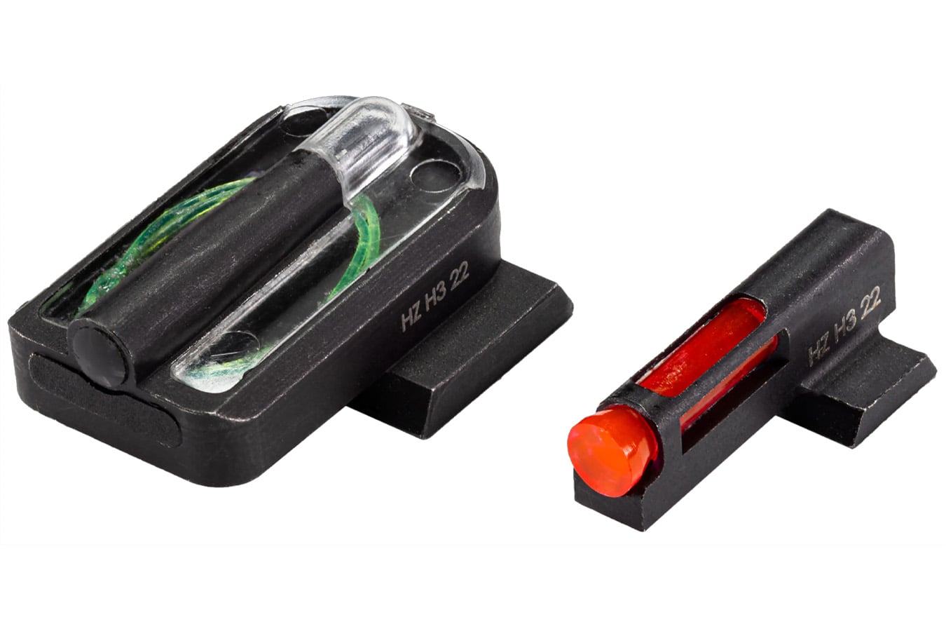 Hi Viz FastDot H3 Red/Fiber Optic Green Tritium Black Frame Fits Springfield Hellcat Pro