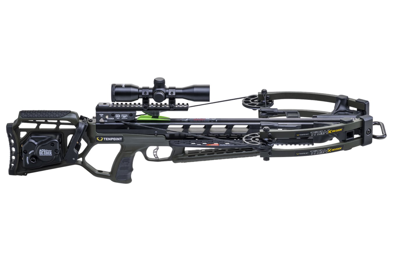 Ten Point Titan X De-Cock Crossbow, Moss Green