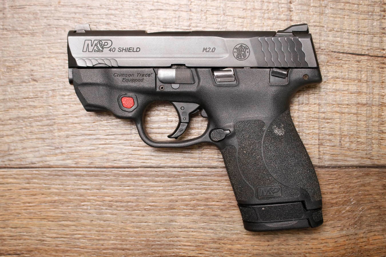 Smith & Wesson M&P40 Shield M2.0 40 S&W Police Trade-In Pistol with Crimson Trace Laser