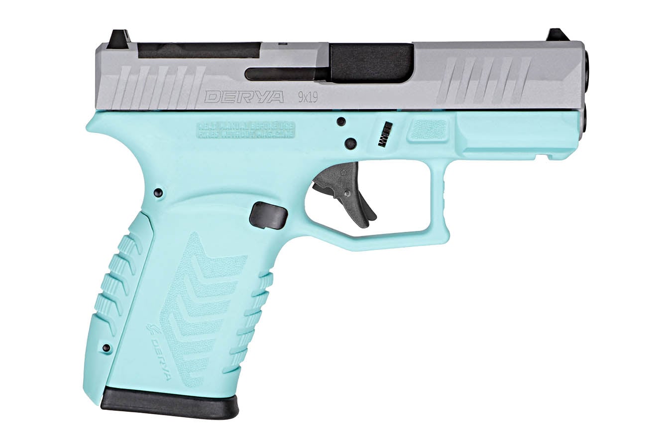 Derya Firearms DY9Z Optic-Ready 9mm Semi-Auto Pistol with Blue/Silver Two-Tone Finish