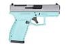 DERYA FIREARMS MICRO COMPACT 9MM LUGER 15+1 3.50` BLACK BARREL, SILVER ALLOY STEEL OPTIC READY/