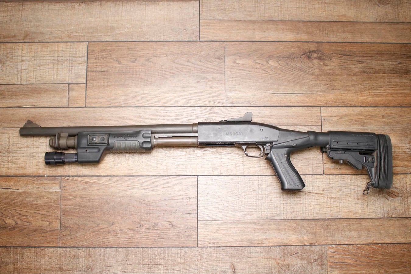 Mossberg M590A1 12GA Police Trade-In Shotgun with SureFire Foreend