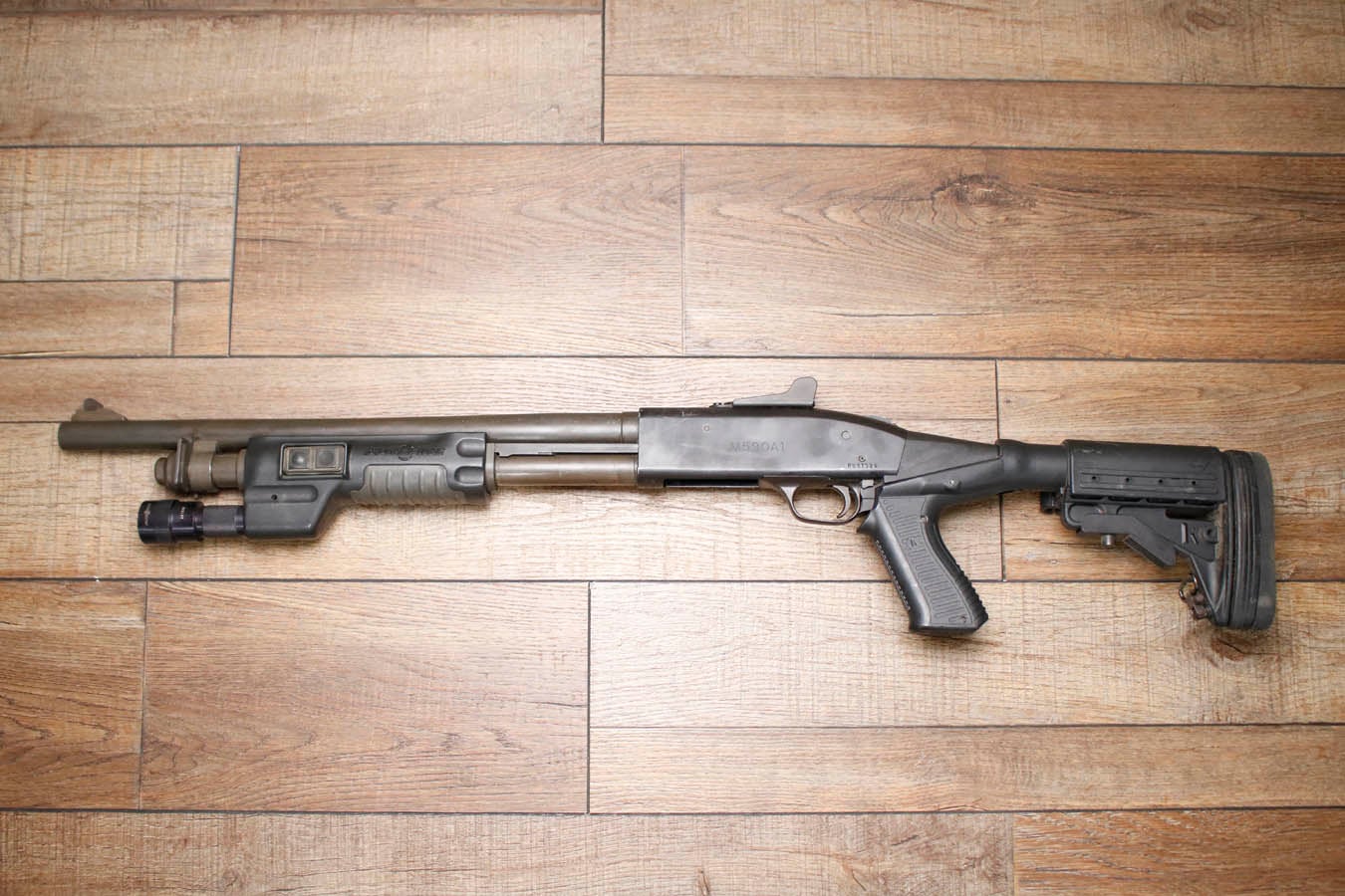 Mossberg M590A1 12GA Police Trade-In Shotgun with SureFire Forend