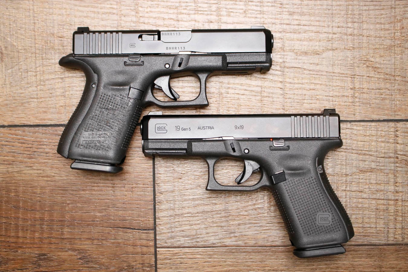 Glock 19 Gen 5 9mm Police Trade-In Pistol with Night Sights (Fair Condition)
