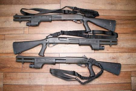 REMINGTON 870 POLICE MAG 12 GA SURE FIRE FOREND WILSON COMBAT SIGHTS SLING TRADE