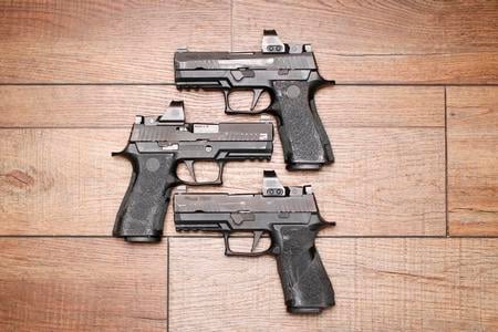 SIG SAUER P320 XCARRY ROMEO1 PRO 9MM STIPPLED POLICE TRADE-IN (FAIR) CONDITION