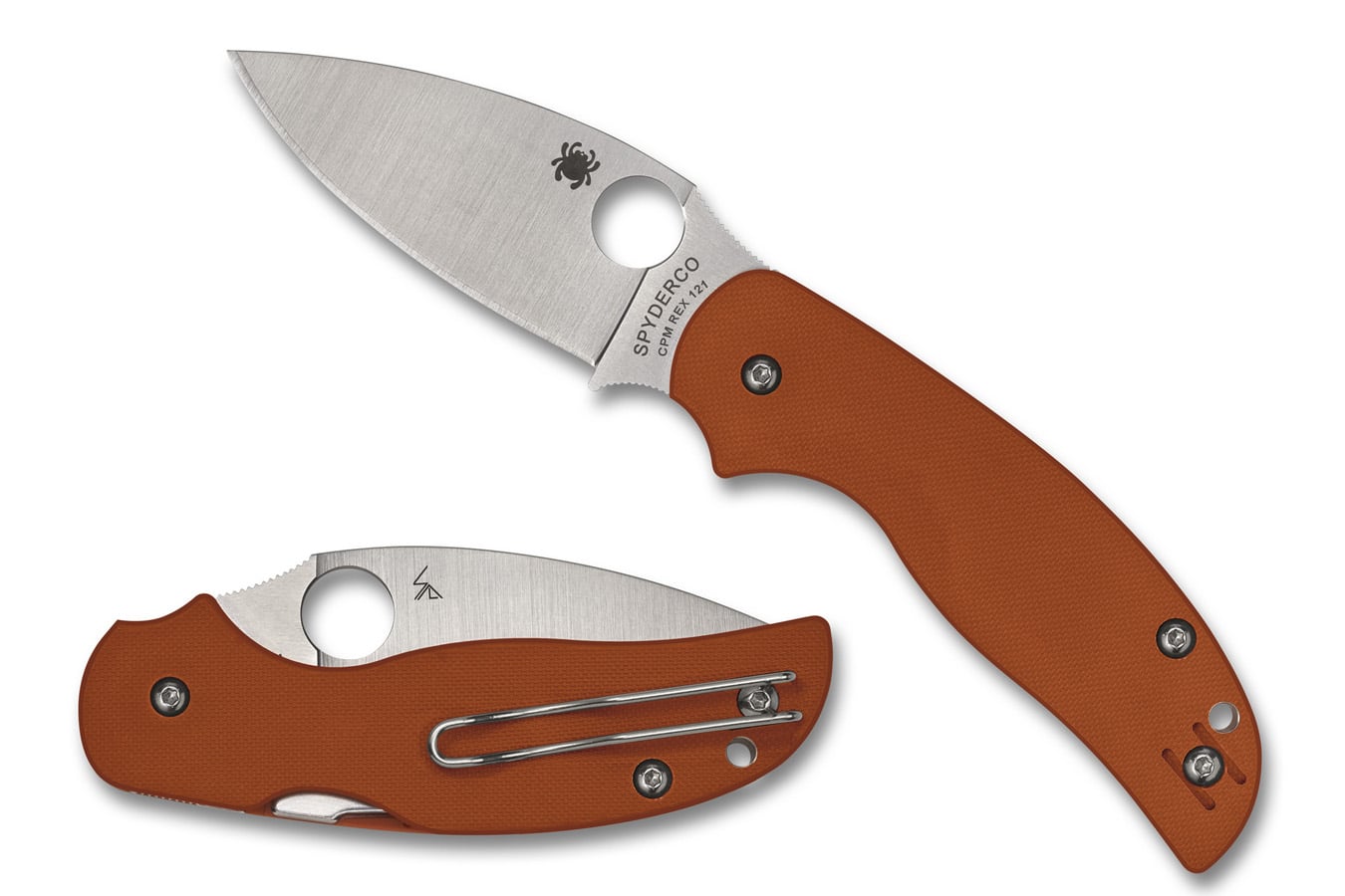 Spyderco Sage 5 Folding Knife Orange