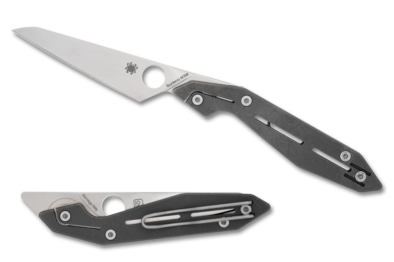 Spyderco NAND Folding Knife Gray Titanium