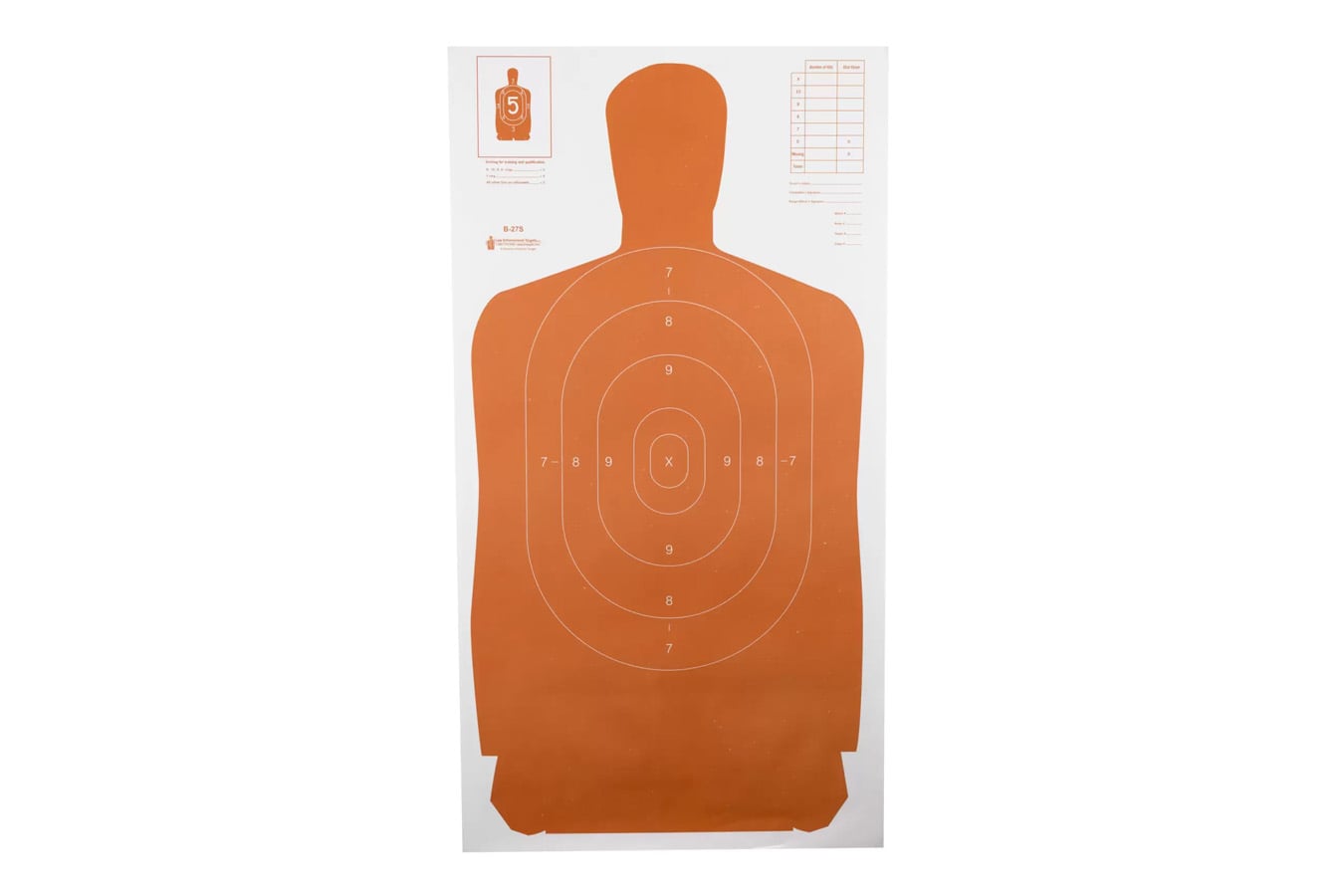 Action Target B27S Orange Silhouette Target 100pk