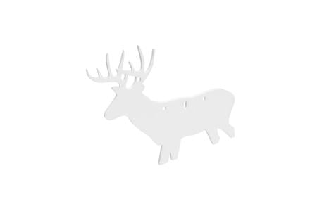 B/C AR500 3/8 SILHOUETTE DEER WHT