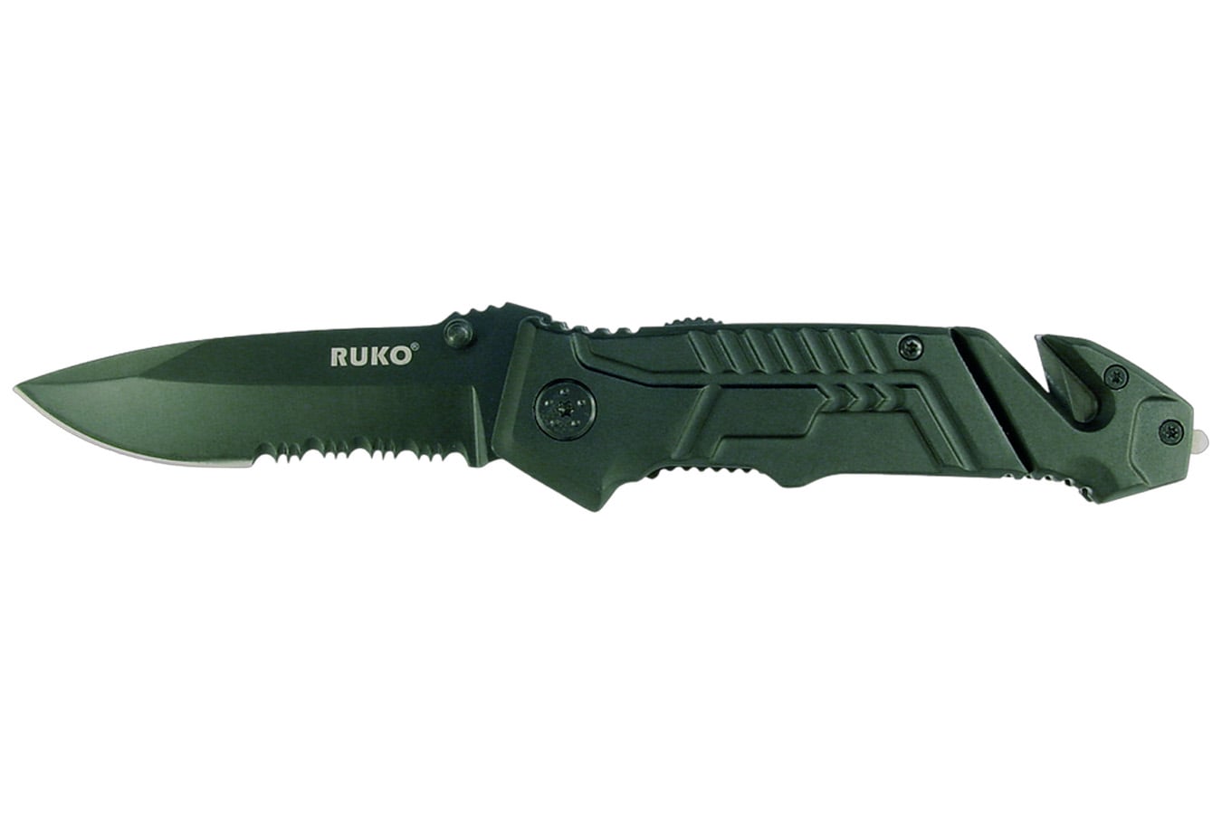 Ruko Mfg Great White Shark Folding Knife with Window Punch