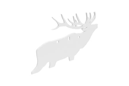 B/C AR500 3/8 SILHOUETTE ELK WHT