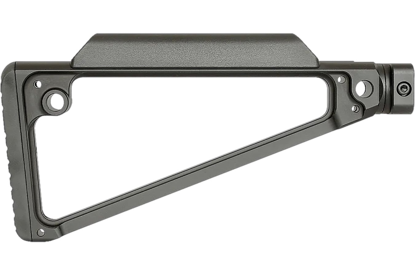 Midwest Industries Triangle Fixed Stock Black 6061 Aluminum