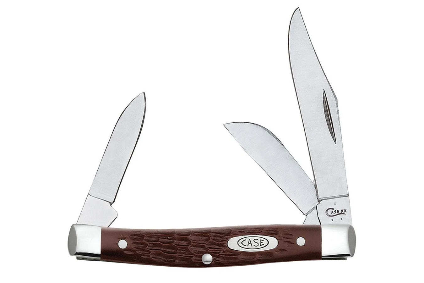 Wrcase Brown Synthetic Medium Stockman Folding Knife