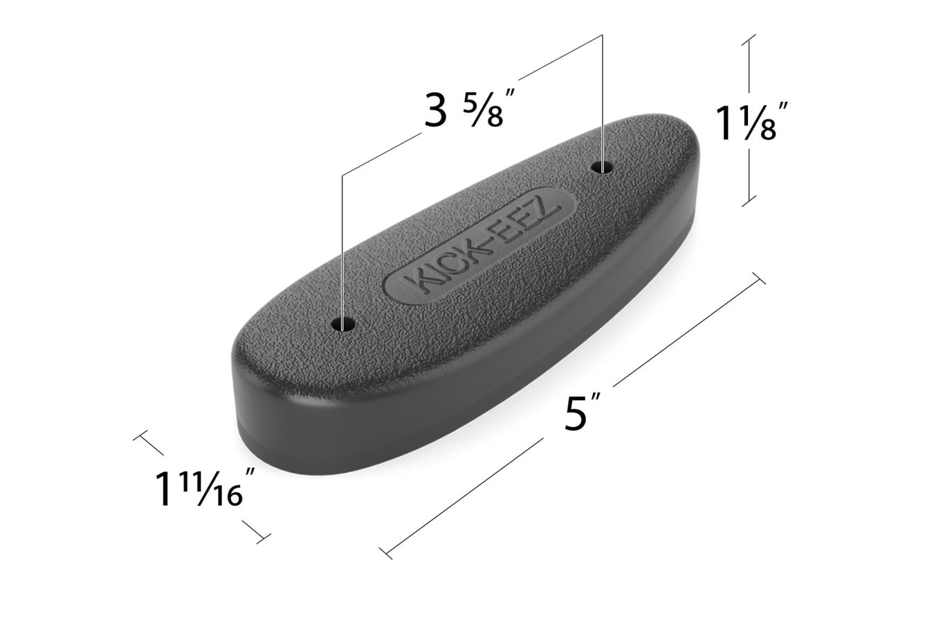 Kick Eez Slip-On Recoil Pad Small Black