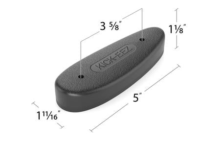 KICK-EEZ SLIP ON RECOIL PAD SML BLK
