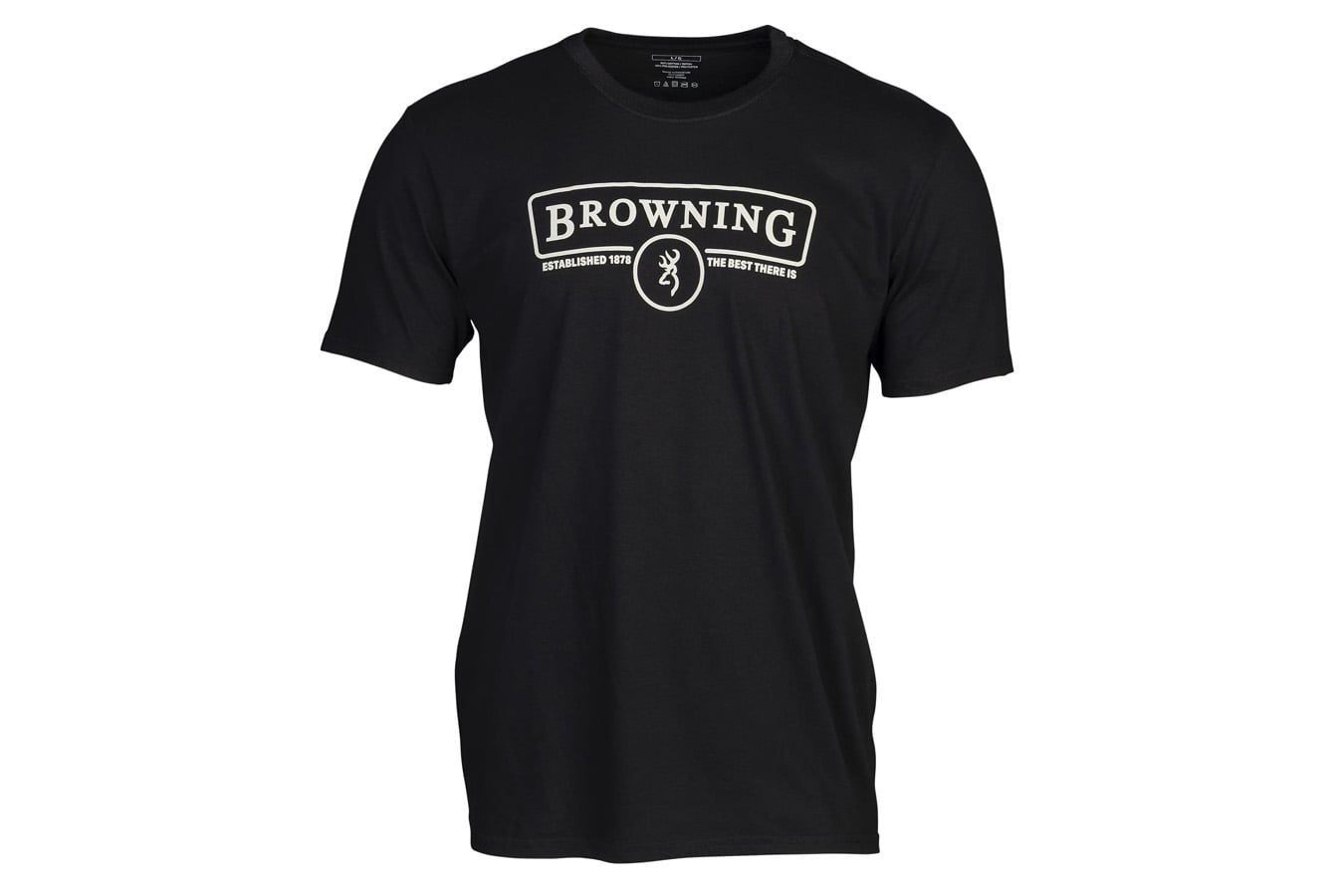Browning Clothing Contour Short Sleeve T-Shirt Black Cotton/Poly Blend with Screen-Printed Graphics