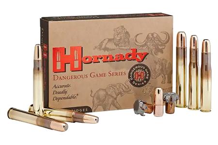 HORNADY DANGEROUS GAME AMMO 416 RIGBY 400GR DGX  BONDED 20BX