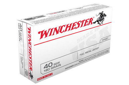WINCHESTER AMMO 40SW 180 gr FMJ 50/Box