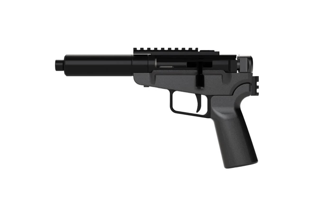 Dark Mountain Arms Stowaway 5.7x28mm Bolt-Action Pistol with Brace Adapter and Threaded Barrel