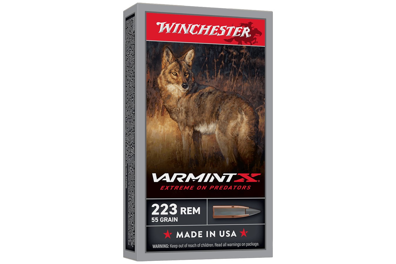 Winchester 223 Rem 55gr Varmint X Soft Core 20/Box