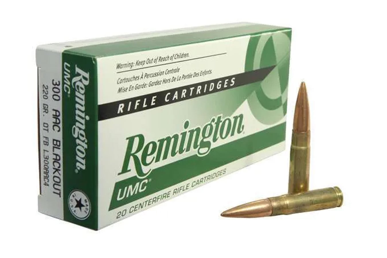 Remington 300 AAC Blackout 220gr UMC OTFB 20/Box