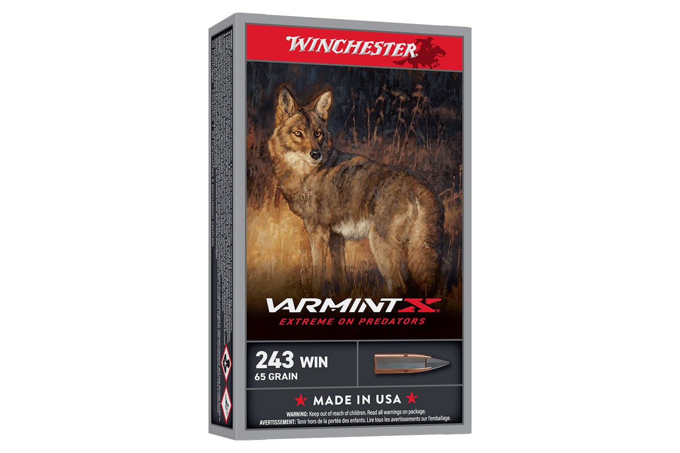 Winchester 243 Win 65gr Varmint X 20/Box