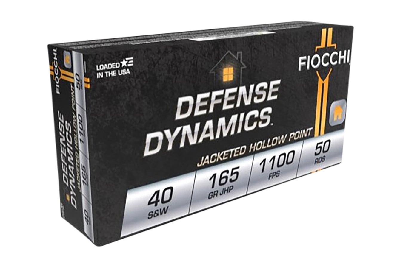 Fiocchi 40 S&W 165gr Defense Dynamics JHP 50/Box