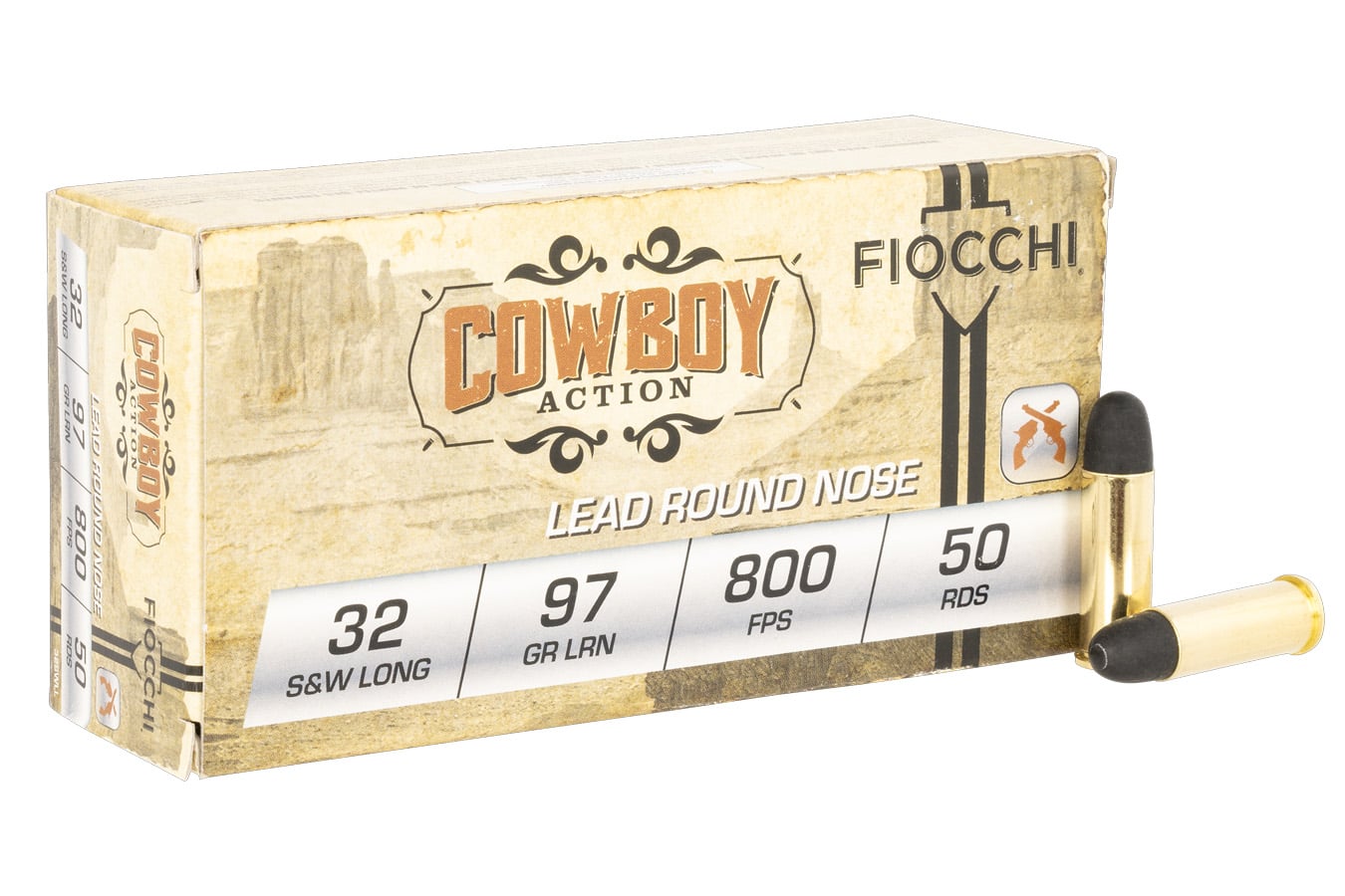 Fiocchi 32 SW Long 97gr Cowboy Action LRN 50/Box