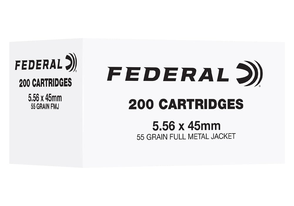 Federal 5.56 NATO 55gr Training FMJ 200/Box