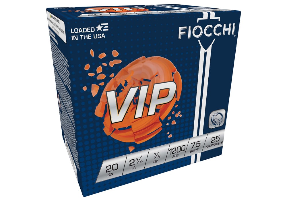Fiocchi 20 Gauge 2.75 7/8 oz 7.5 Shot VIP 25/Box