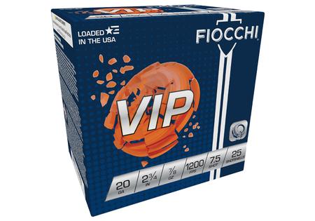 FIOCCHI VIP 20GA 2.75 7/8OZ #7.5 25/BX
